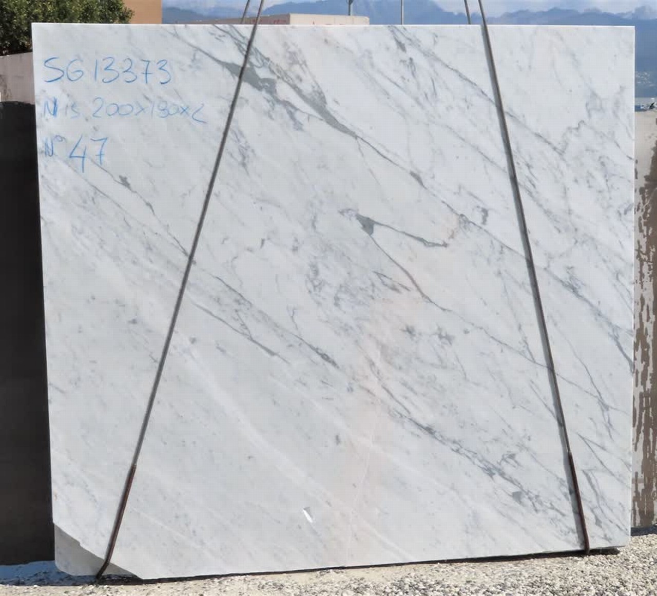 2 Cm slabs of Bianco Carrara